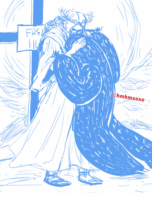 Free Hugs (Inktober Series) — 02 Developing details & emotion